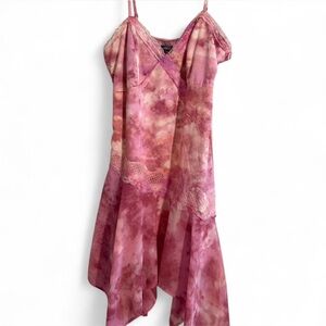 Wild Fable Pink Tie-Dye Lace Dress